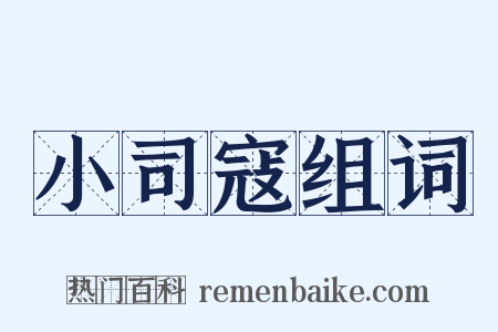 小司寇组词是什么意思的图片